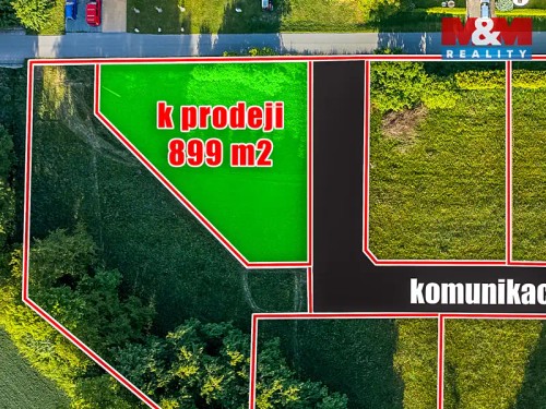 Prodej stavebního pozemku 899 m²