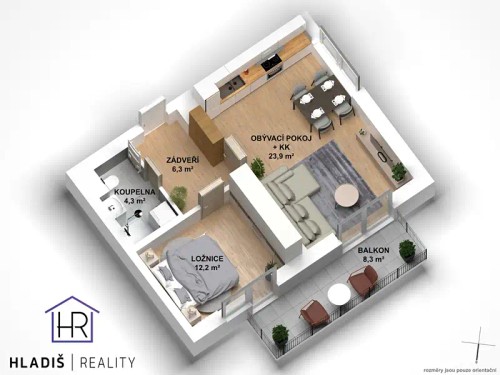 Prodej bytu 2+kk 46 m²