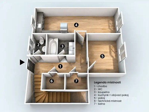 Prodej bytu 2+kk 80 m²