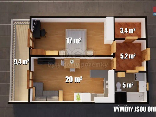 Prodaný byt 2+kk 64 m²