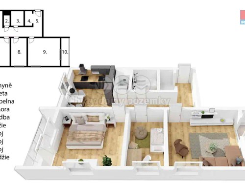 Prodaný byt 3+1 92 m²