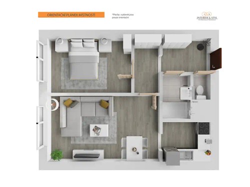 Prodaný  byt 2+kk 42 m²