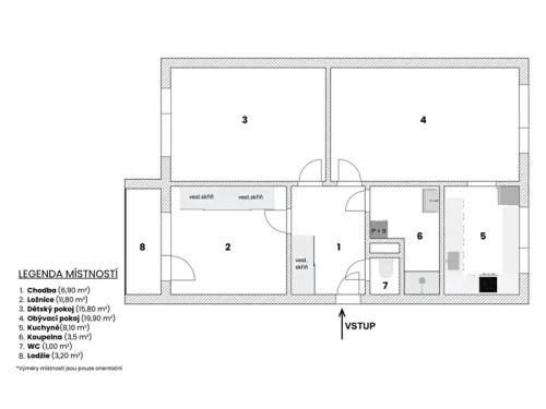 Prodej bytu 3+1 73 m²
