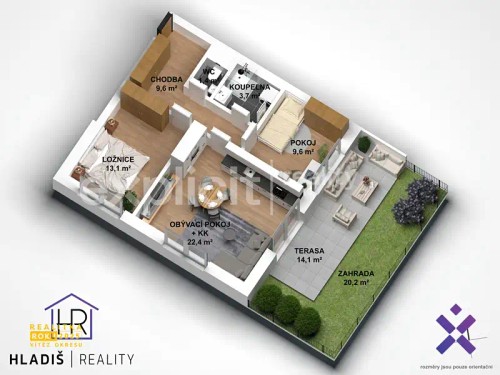 Prodej bytu 3+kk 60 m²