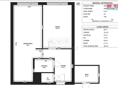 Prodaný byt 2+kk 45 m²