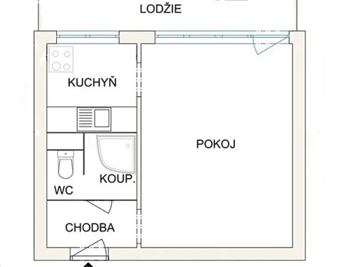 Prodaný byt 1+kk 25 m²