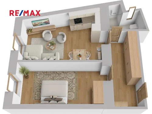 Prodaný byt 2+kk 52 m²
