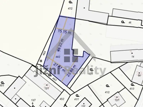 Prodej stavebního pozemku 1076 m²
