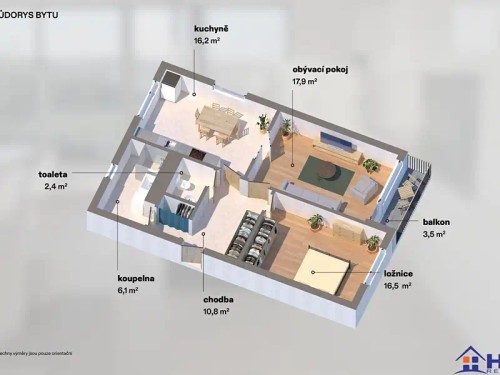 Prodaný byt 2+1 71 m²