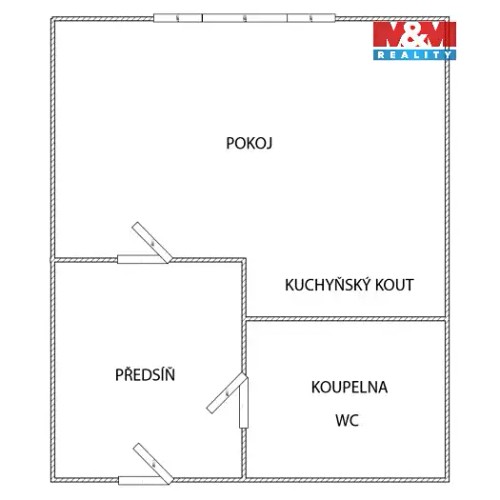 Prodaný byt 1+kk 34 m²