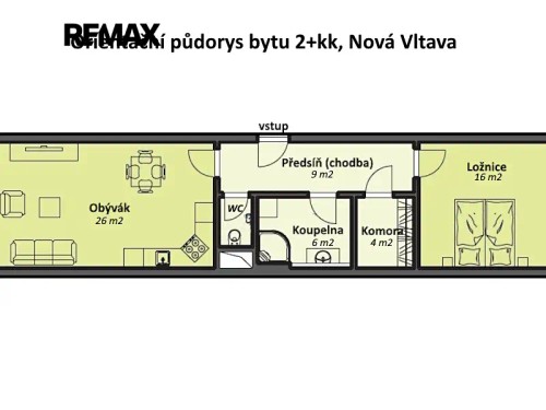 Prodaný  byt 2+kk 64 m²