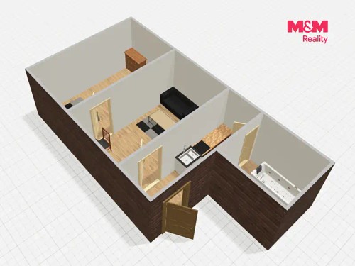 Prodej bytu 2+1 48 m²