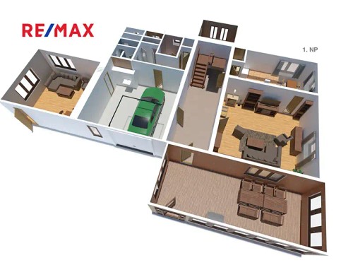 Prodej chaty 370 m², pozemek 2417 m²