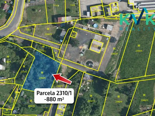 Prodej stavebního pozemku 880 m²
