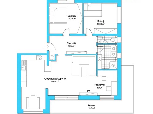 Prodej bytu 3+1 96 m²