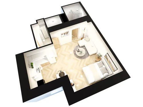 Prodaný byt 1+kk 35 m²
