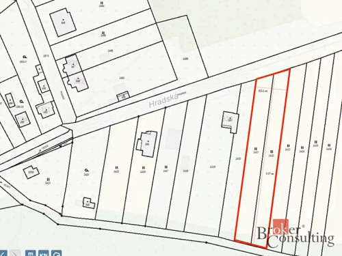 Prodej stavebního pozemku 2884 m²