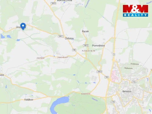 Prodej stavebního pozemku 1693 m²