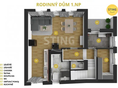 Prodej domu 119 m², pozemek 1892 m²