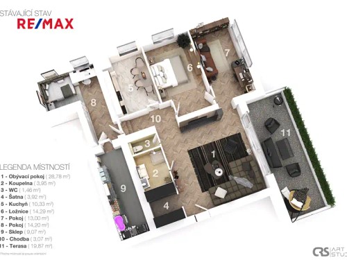 Prodej bytu 4+1 115 m²