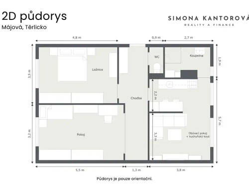 Prodej bytu 3+kk 72 m²