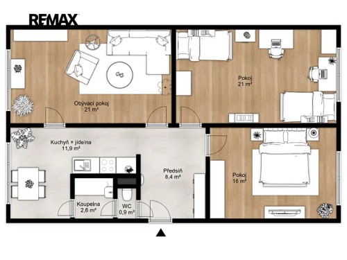 Prodej bytu 3+1 80 m²