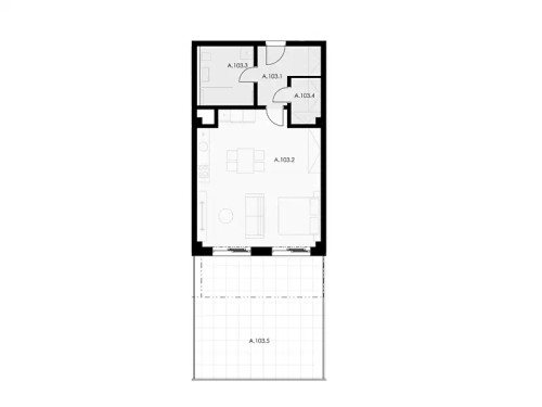 Prodaný byt 1+kk 58 m²