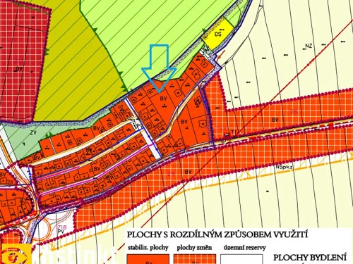 Prodej stavebního pozemku 1453 m²