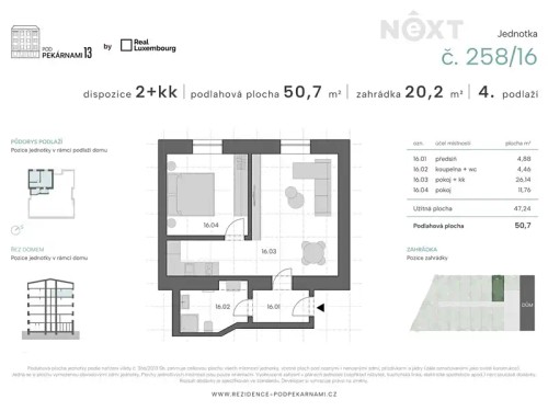 Prodej bytu 2+kk 51 m²