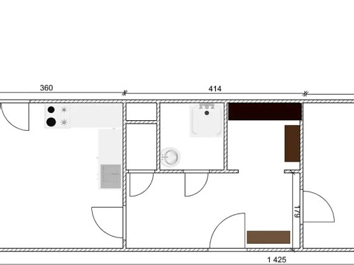 Prodaný byt 1+1 44 m²