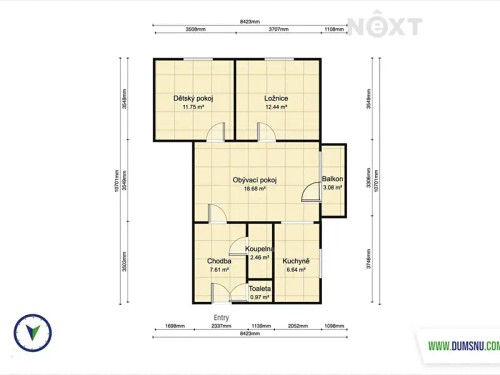 Prodaný byt 3+1 60 m²