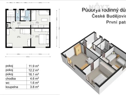 Prodej domu 87 m², pozemek 210 m²