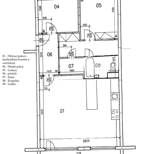 Prodej bytu 3+kk 67 m²