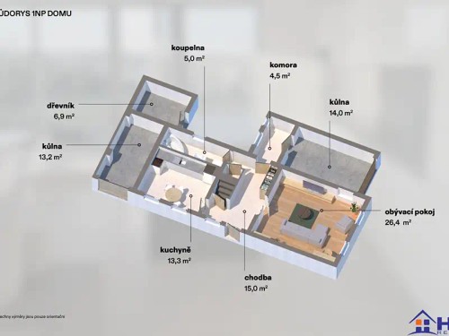 Prodej chalupy 194 m², pozemek 587 m²