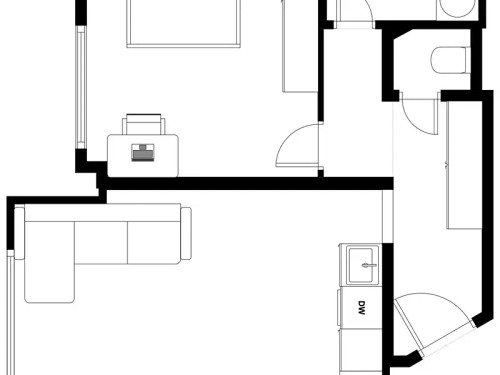Prodaný byt 2+kk 45 m²