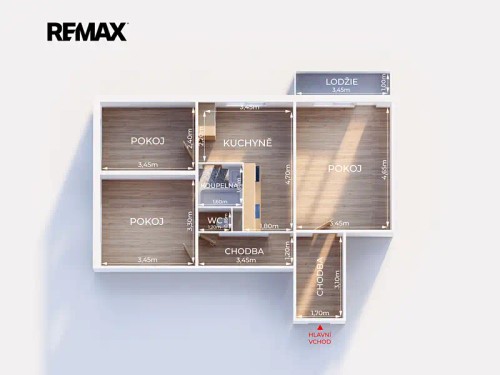 Prodej bytu 3+1 62 m²