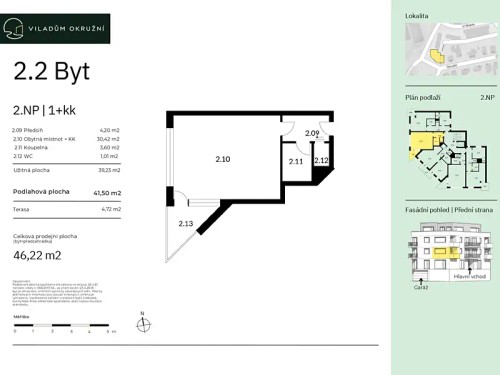 Prodej bytu 1+kk 42 m²