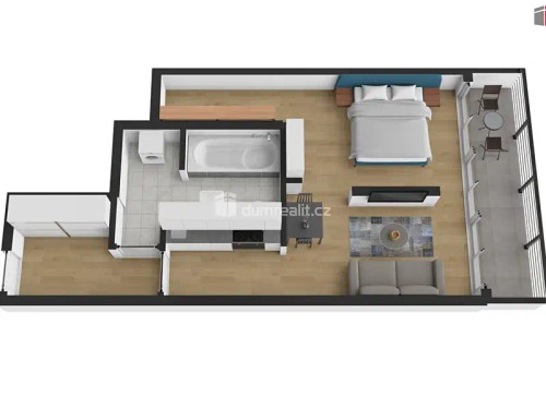 Prodaný  byt 2+kk 59 m²