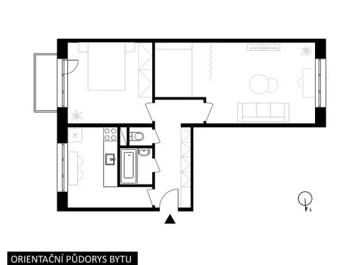 Prodej bytu 2+1 55 m²