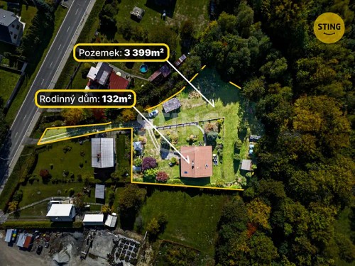 Prodej domu 300 m², pozemek 3399 m²
