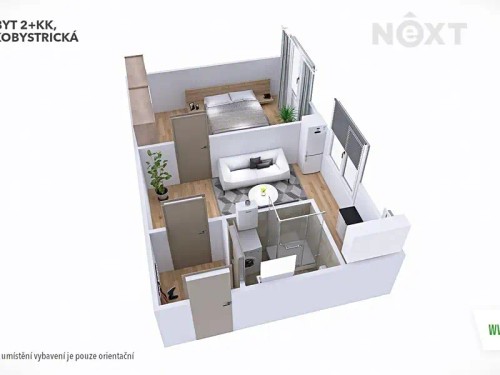 Prodej bytu 2+kk 40 m²