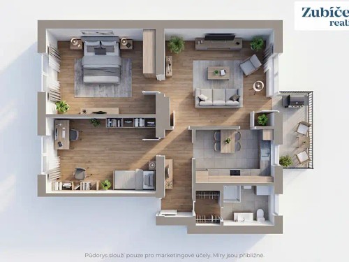 Prodej bytu 3+1 72 m²