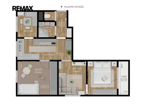 Prodaný byt 3+1 60 m²