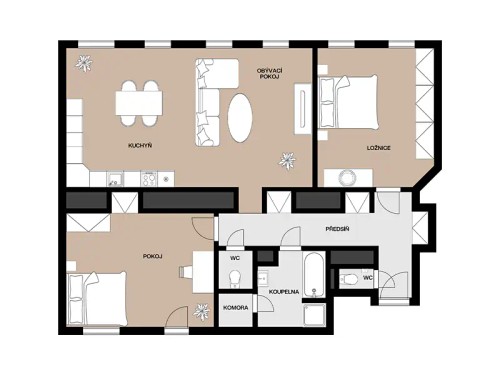 Prodej bytu 3+kk 115 m²