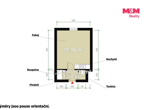 Prodaný byt 1+kk 24 m²