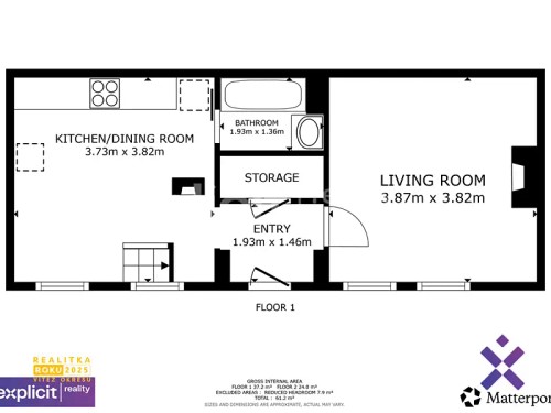 Prodaná chalupa 62 m², pozemek 424 m²