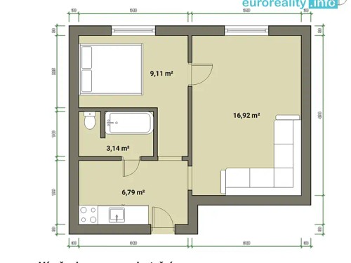 Prodej bytu 2+kk 36 m²