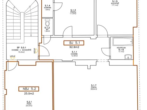Prodej bytu 3+kk 87 m²