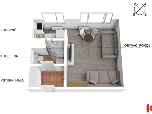 Prodej bytu 1+kk 26 m²