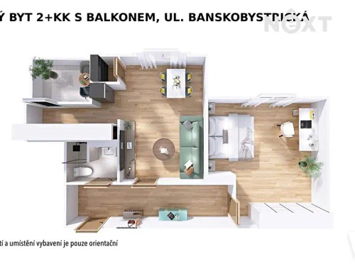 Prodej bytu 2+kk 61 m²